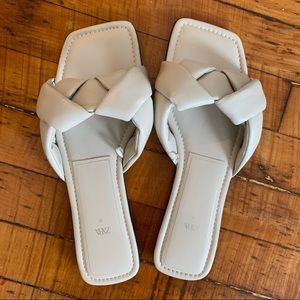 Off White Zara Flat Sandals size 39